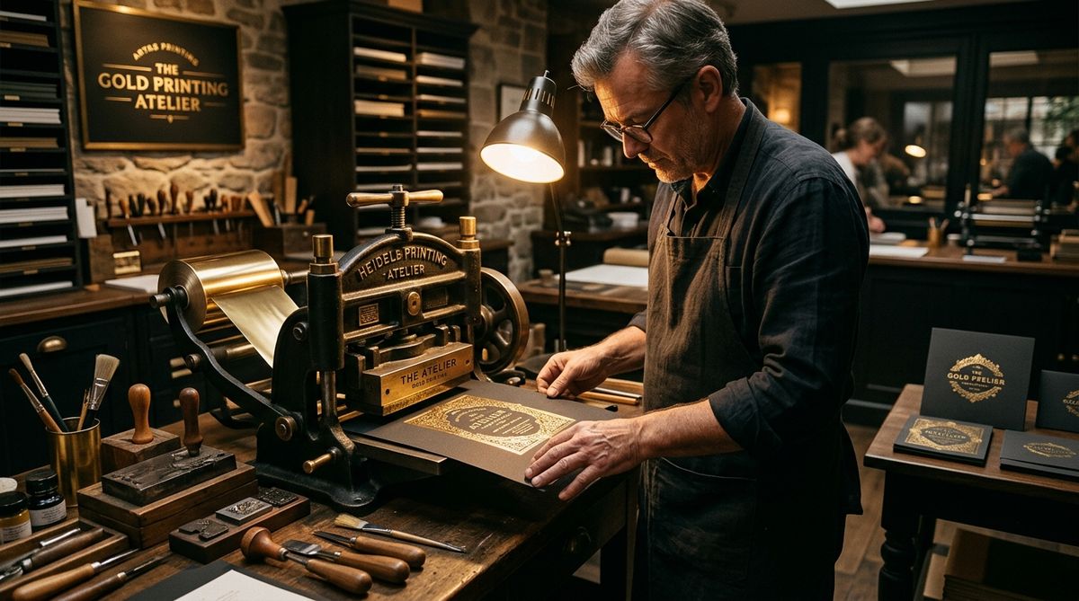 Atelier Golddruck master printmaker workshop