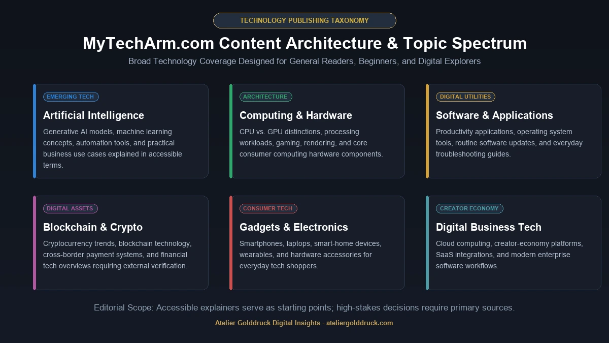 MyTechArm Content Architecture and Technology Coverage Spectrum